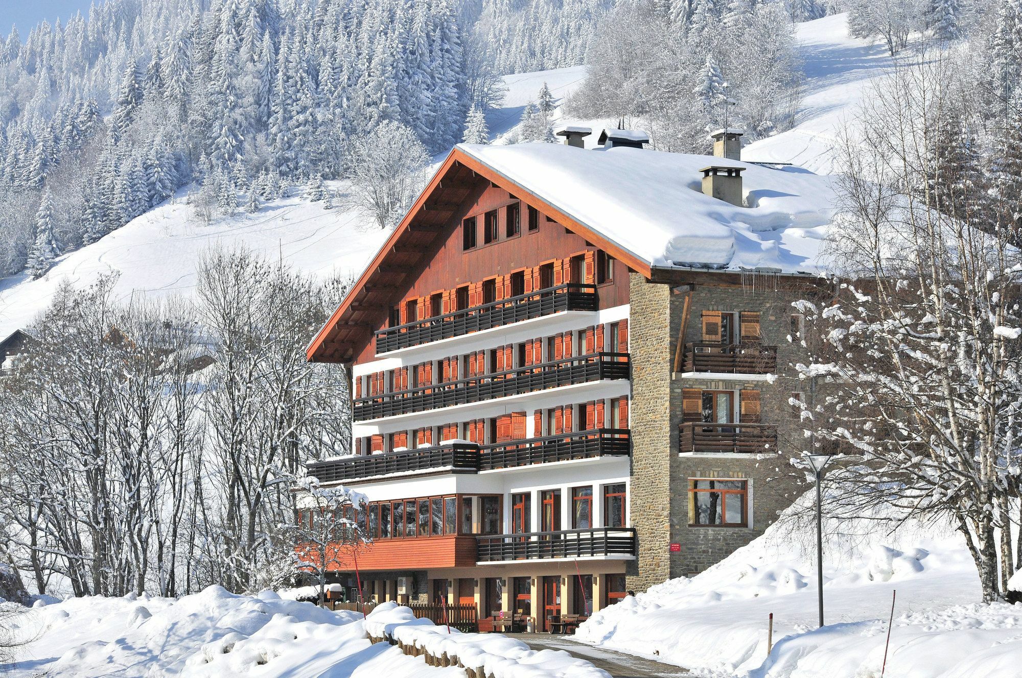 Hotel Vacances Bleues Les Chalets Du Prariand Межев Екстер'єр фото